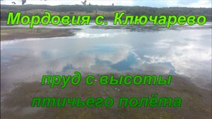 Мордовия. с. Ключарево. Пруд с «Высоты птичьего полёта».