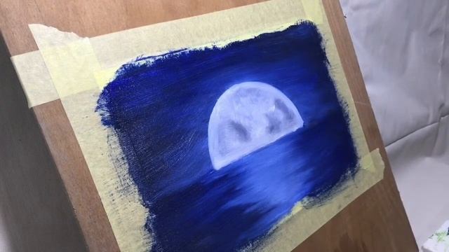 КАК НАРИСОВАТЬ ЛУННУЮ ДОРОЖКУ МАСЛЯНОЙ КРАСКОЙ,DAILY CHALLENGE,MOON PATH смотреть онлайн