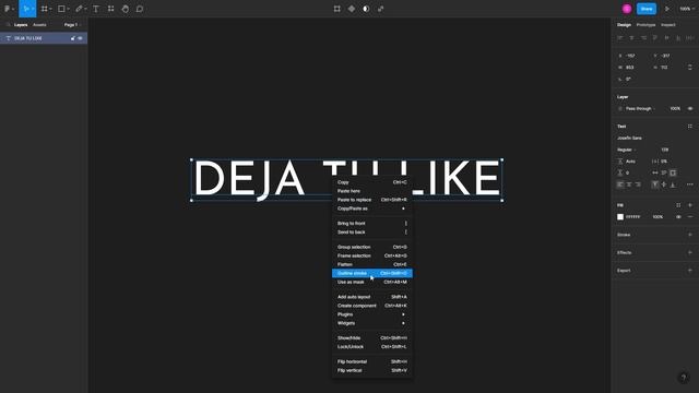 CONVERTIR TEXTO en FORMA en FIGMA ? смотреть онлайн