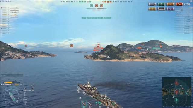 World Of Warships #11 Nürnberg Epic Battle 135K Damadge