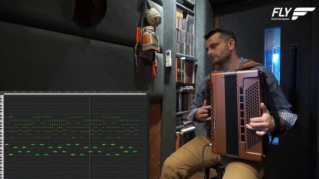 Afro Cuban ; Left hand Rhythm Pattern on FLY Accordion (new invention on Digital Accordion) смотреть онлайн
