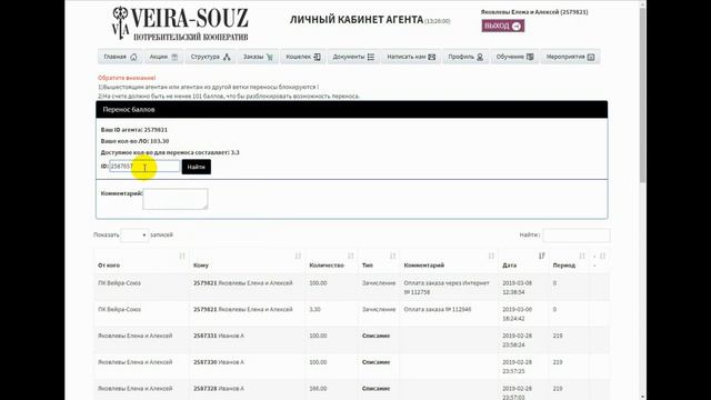 Перенос личных баллов в глубину структуры смотреть онлайн
