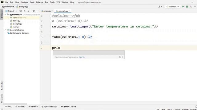 Python Program to Convert Temperature from Celsius to Fahrenheit | Python Temperature Conversion смотреть онлайн