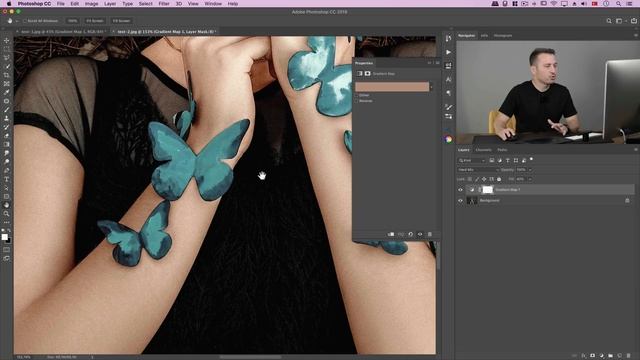 Photoshop Renk Efekti: Gradient Map & Hard Mix Tekniği - 4K смотреть онлайн