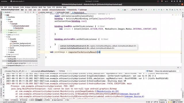 Getting a result from an activity (registerForActivityResult) - Android Kotlin በአማርኛ смотреть онлайн
