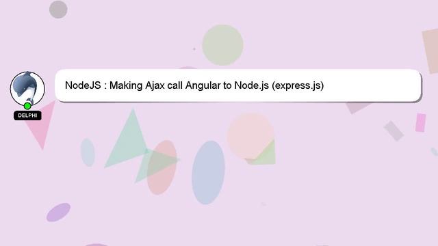 NodeJS : Making Ajax call Angular to Node.js (express.js) смотреть онлайн