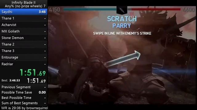 Infinity Blade II Saydhi's Garden in 3:39 (Former WR) смотреть онлайн