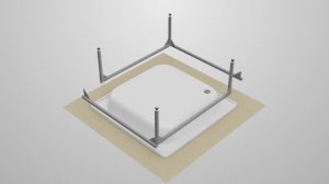 Установка каркасной подставки для поддонов Antika производства ПАО "ВИЗ"