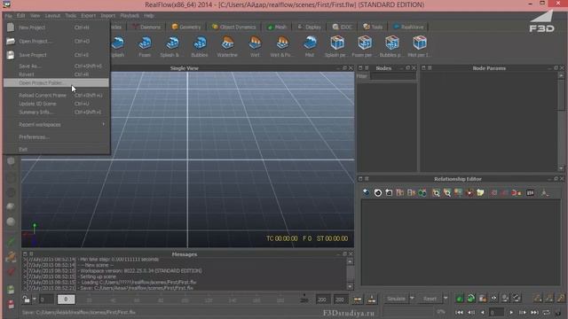 [F3D] RealFlow для начинающих / Урок 1 смотреть онлайн