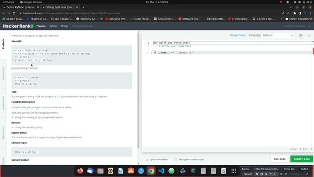 #14 Hackerrank : String Split and Join | Python HackerRank Solutions in Hindi | #python #hackerrank смотреть онлайн