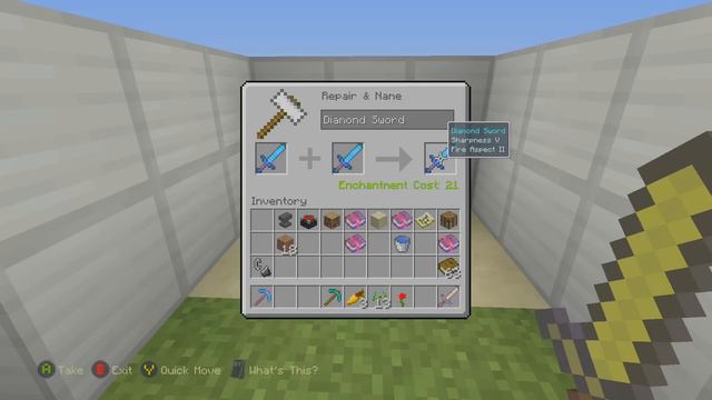 Minecraft Xbox One + PS4: SECRET ENCHANTMENTS Tutorial (Efficiency 5 Sharpness 5) смотреть онлайн