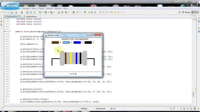 Resistor color code java смотреть онлайн