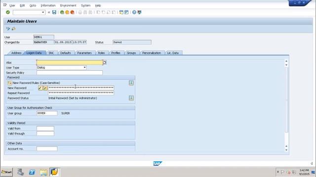 SAP Basis - Password Reset User Account смотреть онлайн