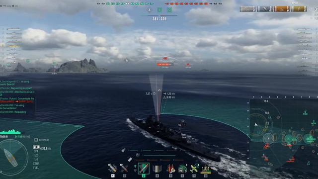 World of Warships Atago and Zieten delaying a flank push смотреть онлайн