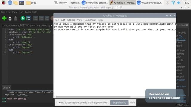 Some python demos I made EPILEPSY WARNING смотреть онлайн