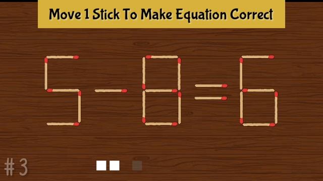 Move only 1 stick & make equation correct | Matchstick Puzzle 4+9=6 смотреть онлайн