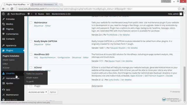 Modo mantenimiento en Wordpress con el Plugin Maintenance смотреть онлайн
