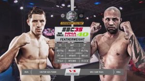 ЖЁСТКИЙ УДАР коленом | Виктор Колесник (Россия) – Уильям Диас (Бразилия) | ММА (2021)