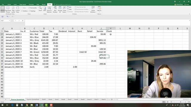 Excel for Small Business Revenue Spreadsheet смотреть онлайн