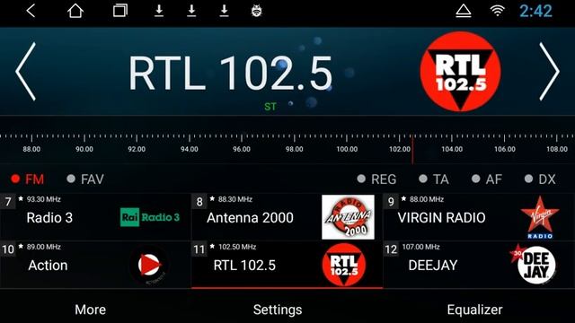 Allwinner Radio with Stations Logos смотреть онлайн