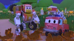 ?ХЭЛЛОУИН?РОБОТ ОГНЕБОРЕЦ против ПРИВИДЕНИЯ | Машины Роботы Трансформеры