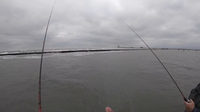 (S4 Ep51) Flounder Run Using Live Croaker at Galveston Jetty смотреть онлайн
