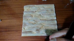 Как  покрасить гипсовую плитку камень. чем_своими руками.простой способ.Аэрографом.сла-ц вы ветреный