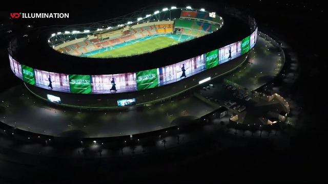 8000㎡ mesh screen wake up the Prince Abdullah al Faisal Stadium смотреть онлайн