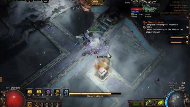[POE 3.17] Occultist Death Aura VS MAP Delirious 80% смотреть онлайн