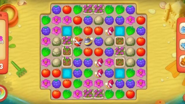 Gardenscapes # Level 124 # No Booster смотреть онлайн