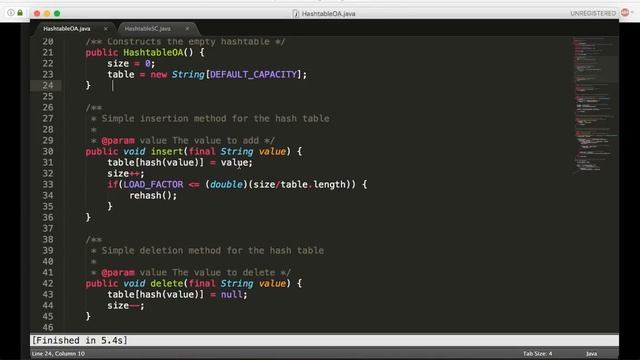 Hashtables Open Addressing смотреть онлайн