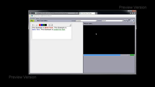 Rich Text Editor (For editing text in Template.) смотреть онлайн