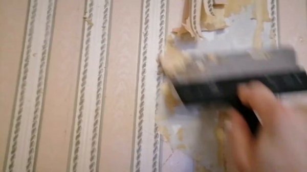 Как оторвать обои