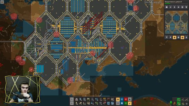 Factorio Let'sPlay [S6EP48] Электросхемная сота смотреть онлайн