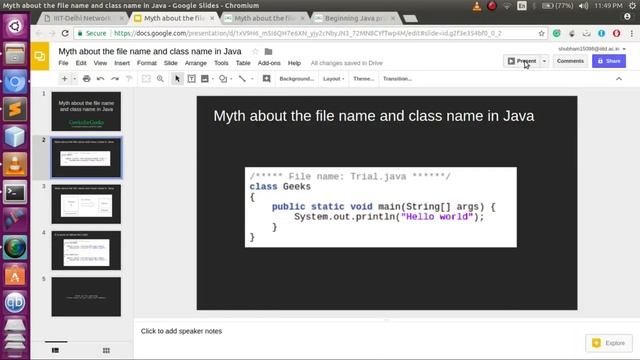 Myth about the file name and class name in Java GeeksforGeeks смотреть онлайн