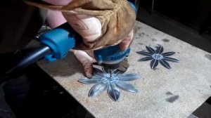 КАК СДЕЛАТЬ ПРОСТОЙ ЦВЕТОК ИЗ МЕТАЛЛА СВОИМИ РУКАМИ/WORKSHOP