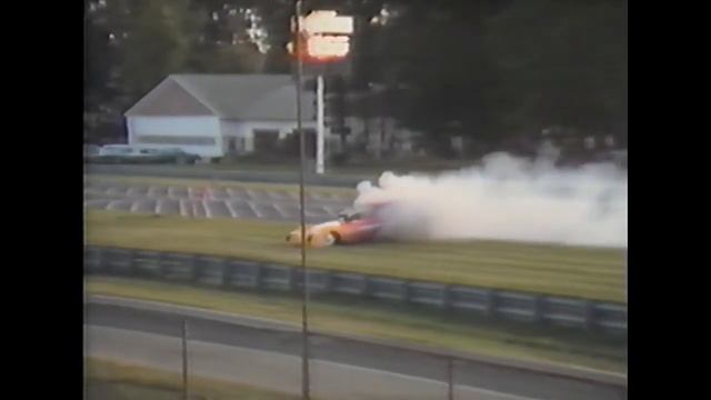 CRASH & CRUNCH! 1991 VHS TAPE! RACING ACCIDENTS! CRASHES! NHRA, DRAG BOATS, INDY, TOP FUEL, NASCAR!