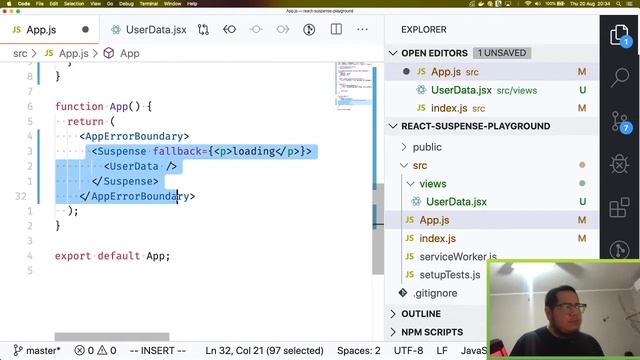 Suspense y Error Boundaries - React смотреть онлайн