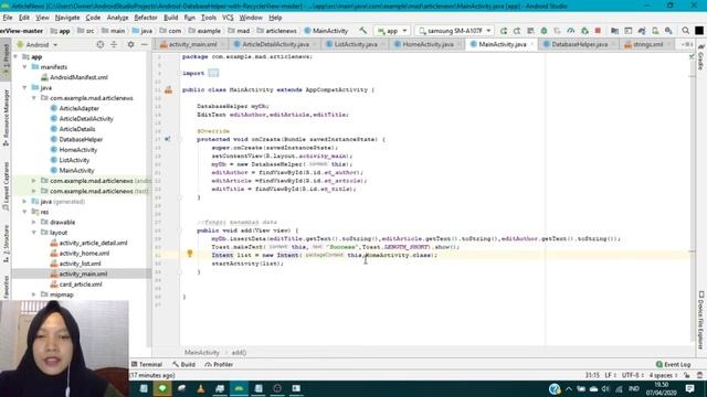 Tugas Video Study Case 7 [Android SQLite] Idelia Muthia Nurbaisa SI-41-08 смотреть онлайн