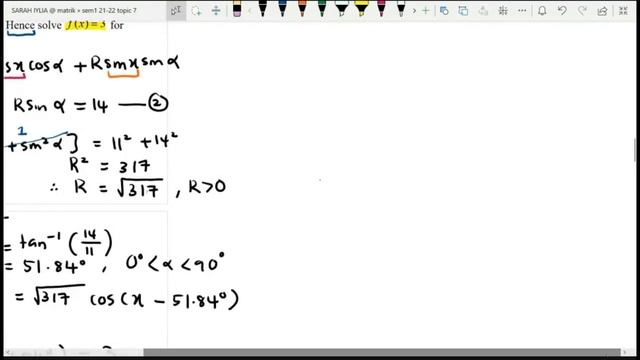 7.3 Pt 4 Solutions of Trigonometric functions using R cos or R sin K10MS смотреть онлайн