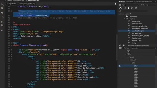 Reporte de registros desde MySQL hacia PHP (con PDO) смотреть онлайн
