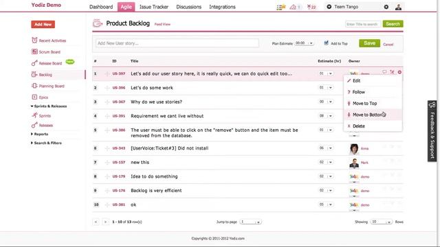Yodiz - How to use Product Backlog efficiently in Yodiz. смотреть онлайн