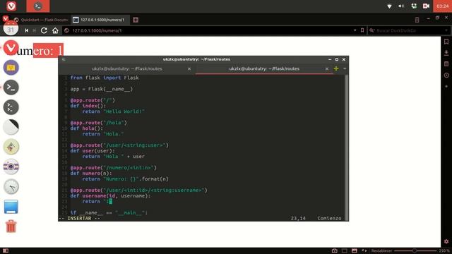3.- URLs (Rutas estáticas y dinamicas) - Curso Flask смотреть онлайн