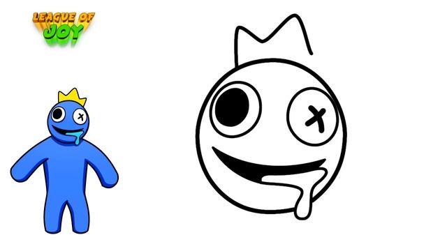 How to DRAW RAINBOW FRIENDS BLUE смотреть онлайн