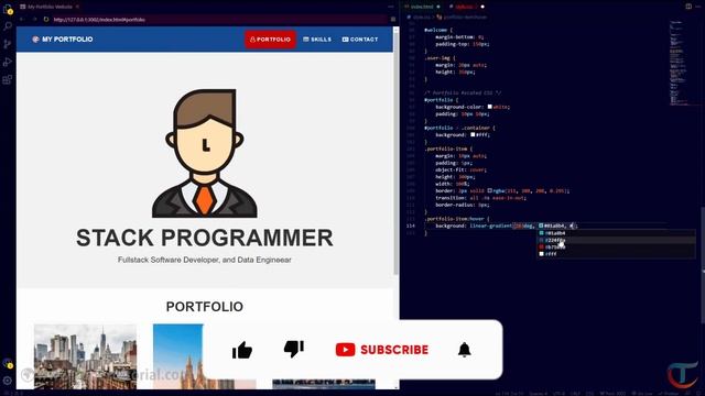 Building a Complete Responsive Portfolio Website Using Bootstrap, HTML & CSS смотреть онлайн