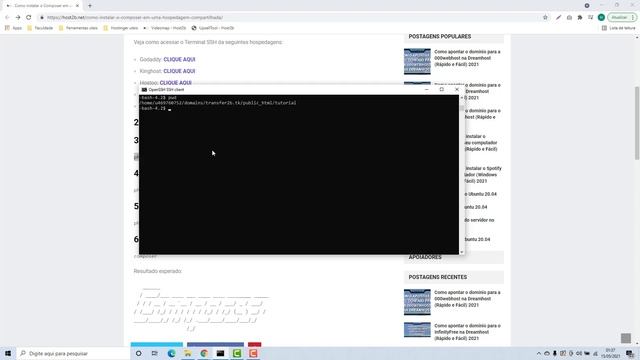 COMPOSER: Como instalar o Composer em uma Hospedagem Compartilhada смотреть онлайн