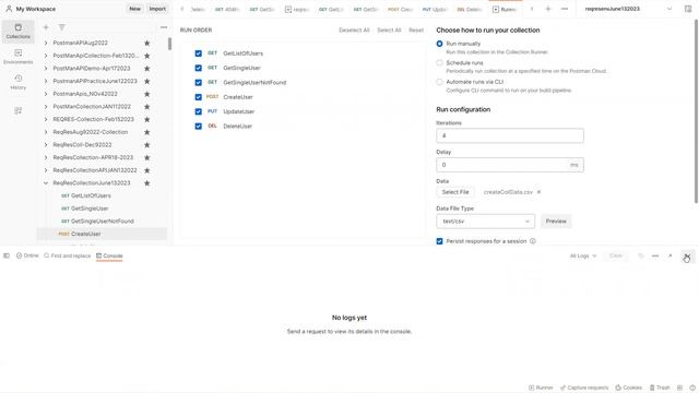 API Testing Postmna ReqRes API Demo ReadDatafrom CSVFile Export Collection EnvVariable June 13 2023 смотреть онлайн