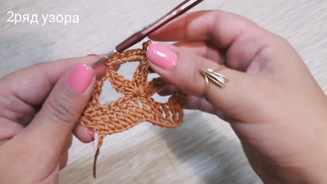 Повязка крючком на основе ленточного кружева,всего 2ряда❤?? смотреть онлайн