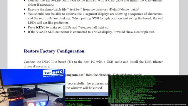DE10-Lite продвинутые примеры. Изучаю файлы pof и sof! 7 октября 2023г смотреть онлайн