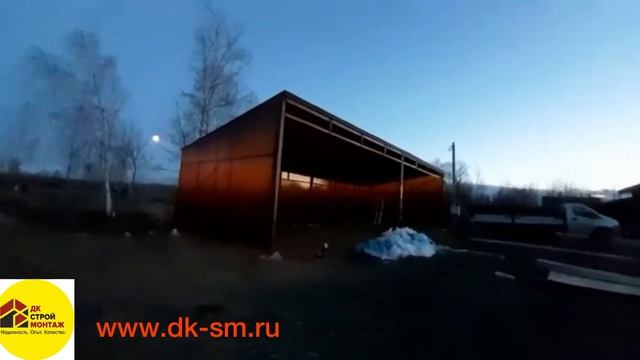 Собрали клиенту навес в Уфе. #навесУфа